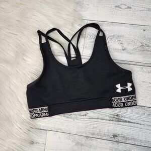 Under Armour Black Logo Sports Bra